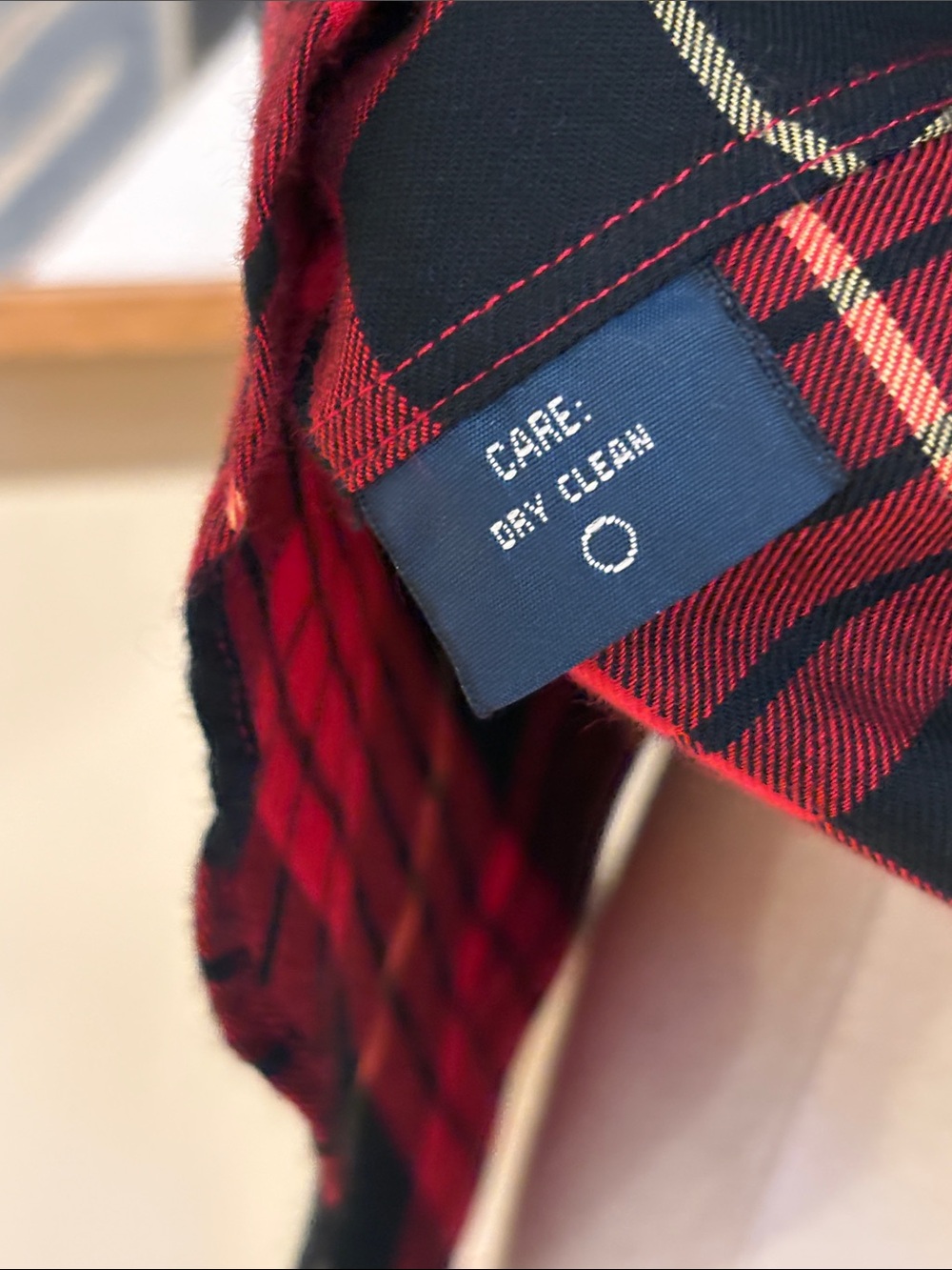 Vintage Ralph Lauren Red and Black Plaid Flannel Cotton Button-Up Ruffle Top 6 - Picture 8 of 11